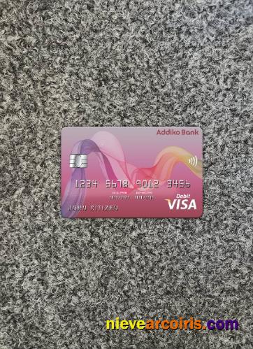 Bosnia and Herzegovina Addiko bank visa card photolook